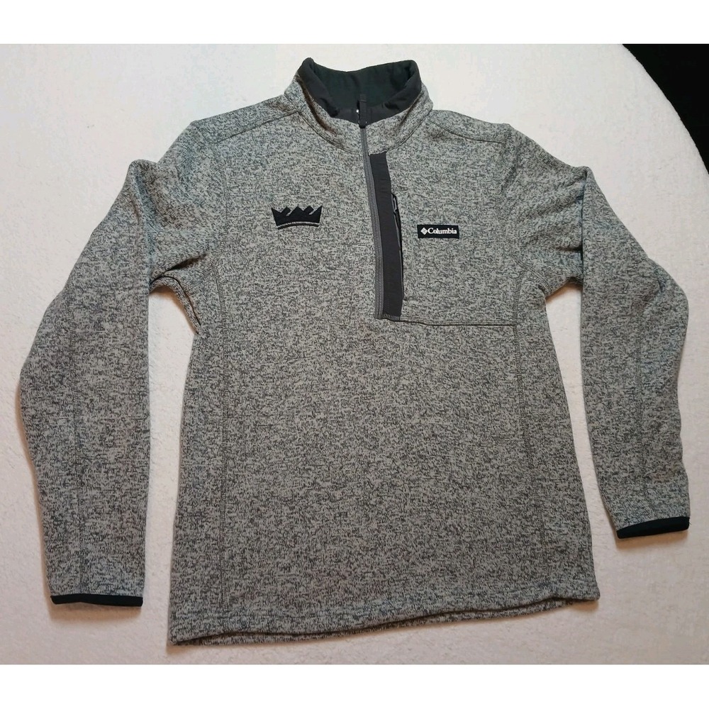 Columbia Sweater Weather Half Zip Fleece Pullover Mens Sz Medium Gray Outdoors